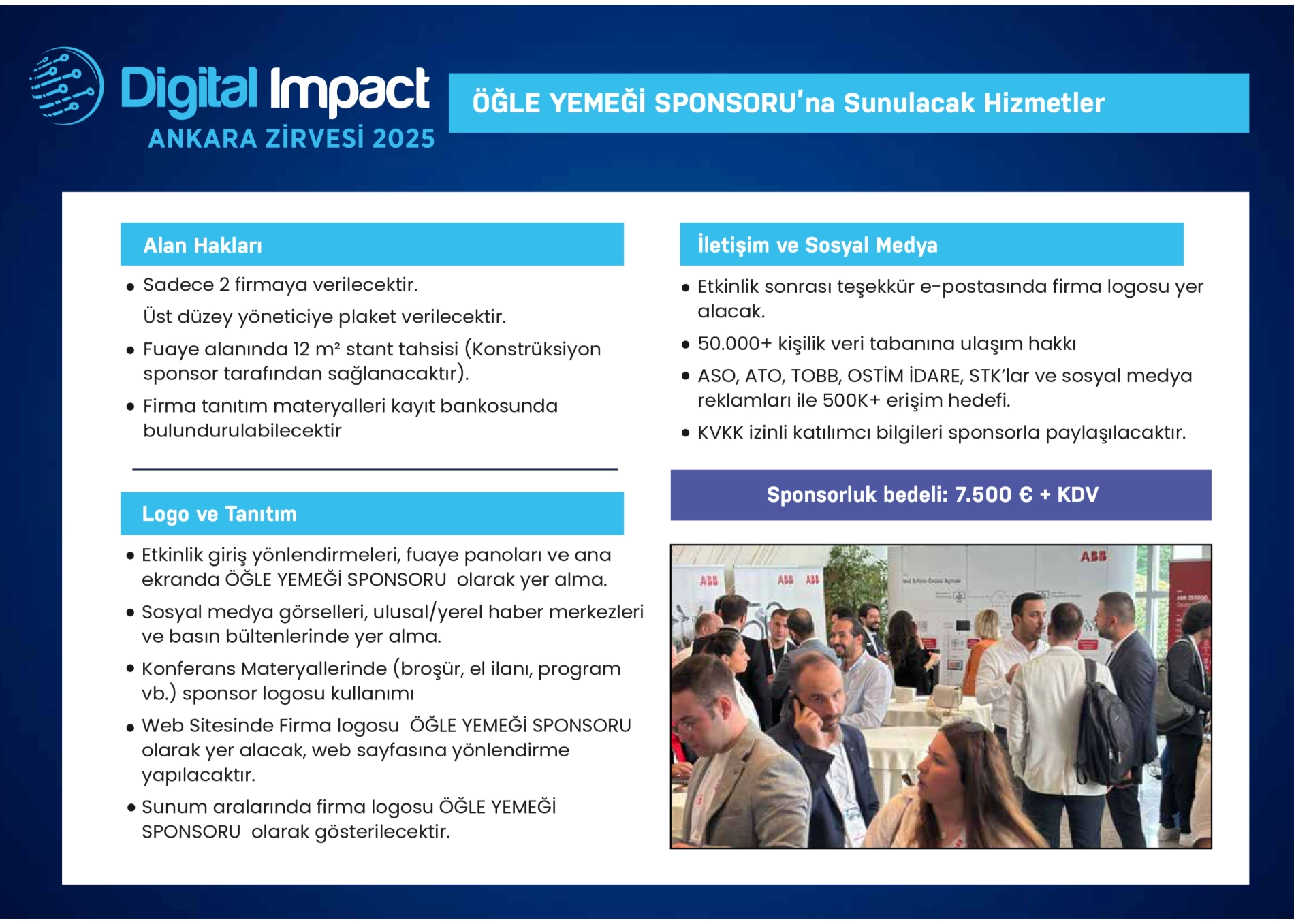Sponsorlara Sunulacak Hizmetler