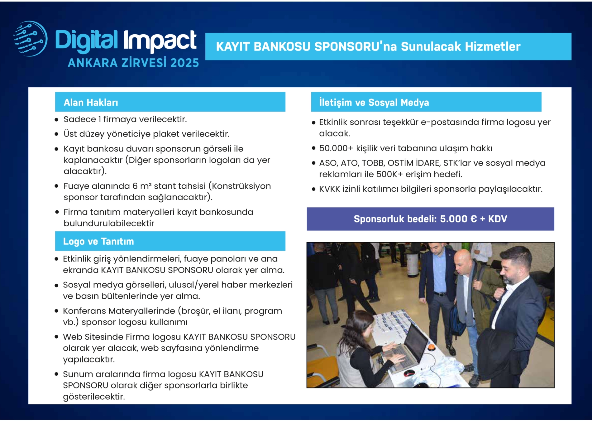 Sponsorlara Sunulacak Hizmetler